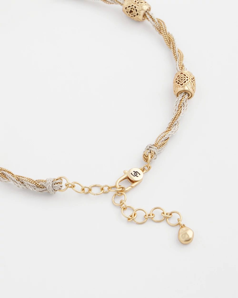Single Strand Gold Beads Necklace