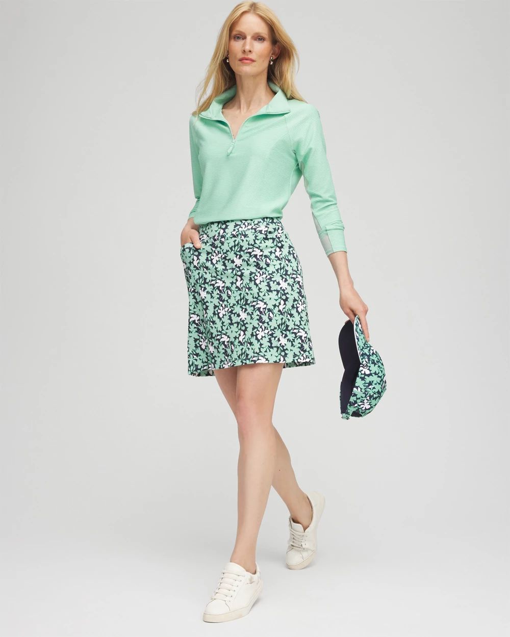 Zenergy® UPF Leaf Print Skort
