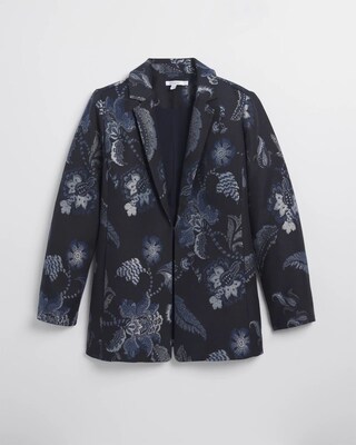 Floral Jacquard Blazer click to view larger image.