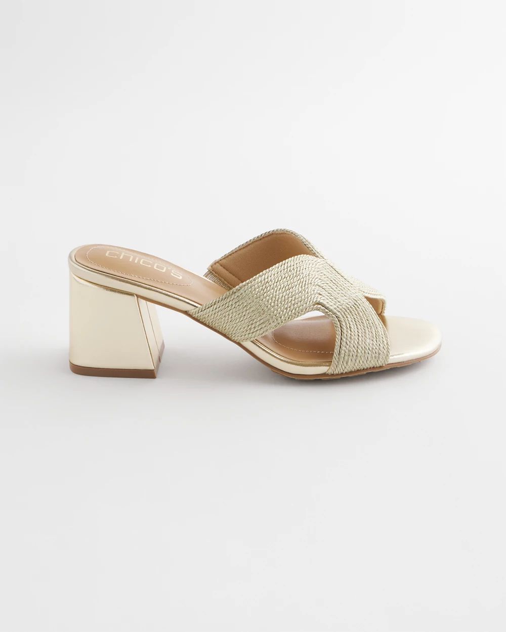 Gold Verona Block Heels