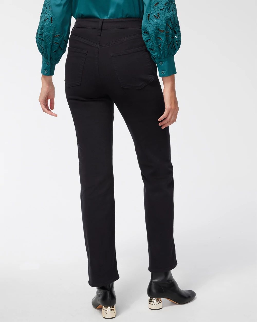 High Rise Straight Leg Jeans