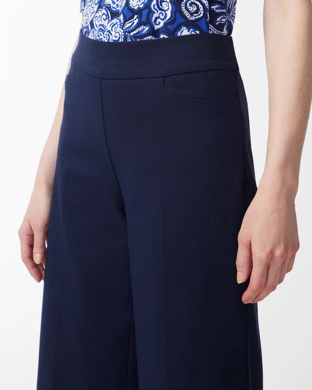Brigitte™ Pull-On Wide Leg Cropped Pants