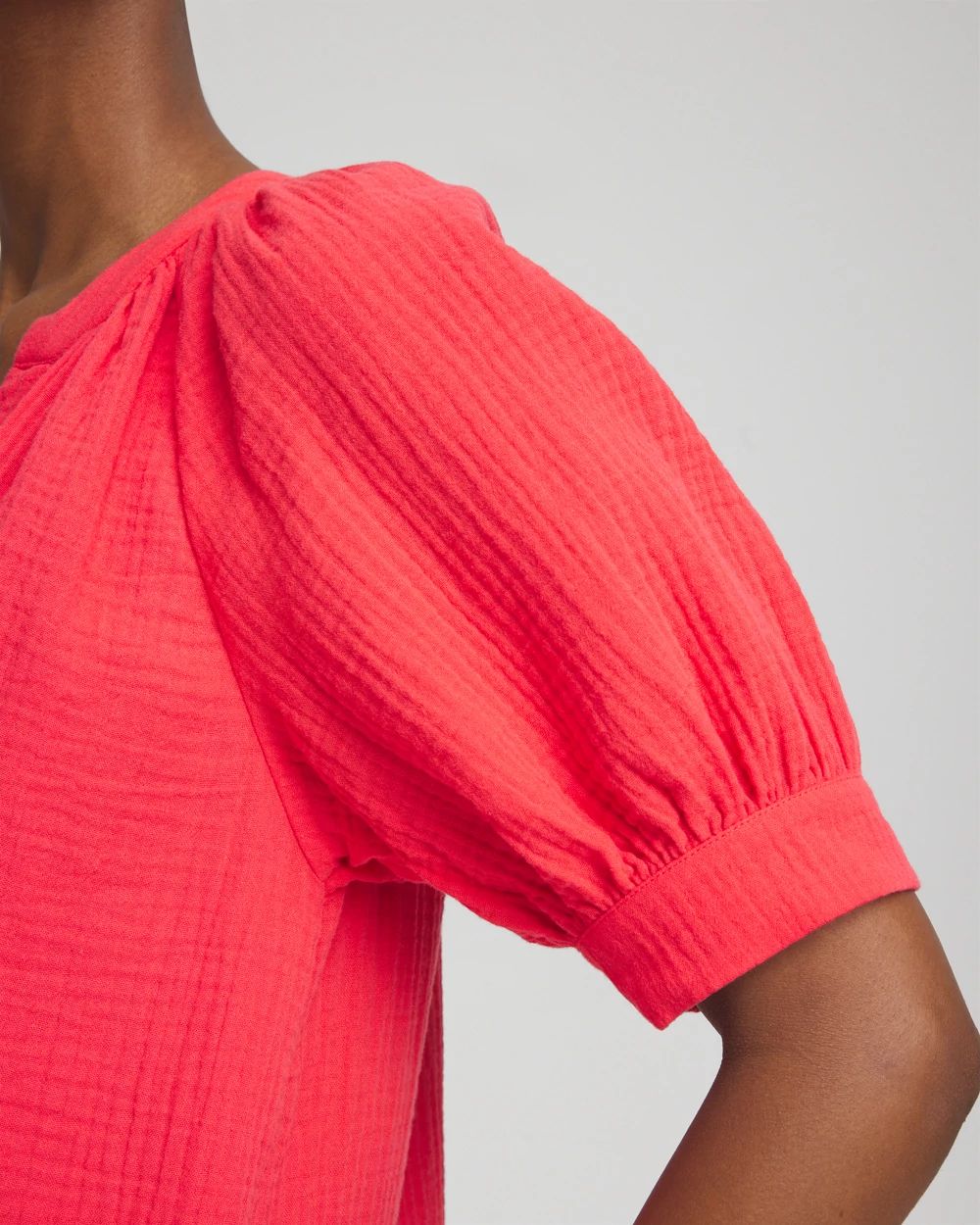 Gauze Shirt Dress