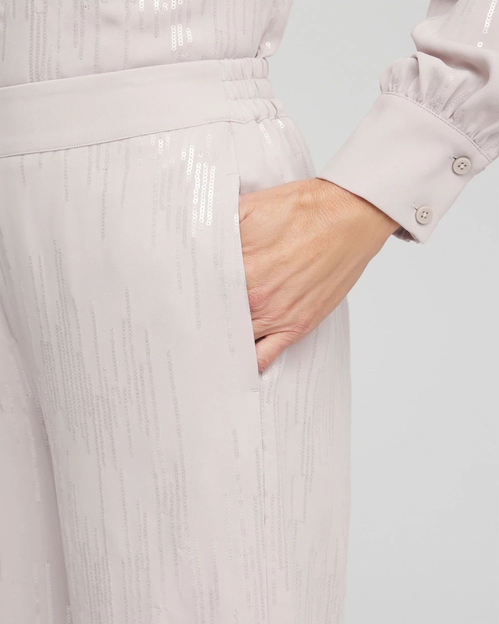 Sequin Wide Leg Pants