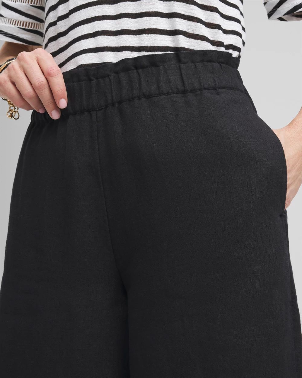 Linen Culotte Pants