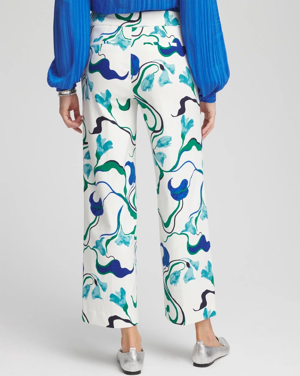 Brigitte™ Floral Wide-Leg Cropped Pants