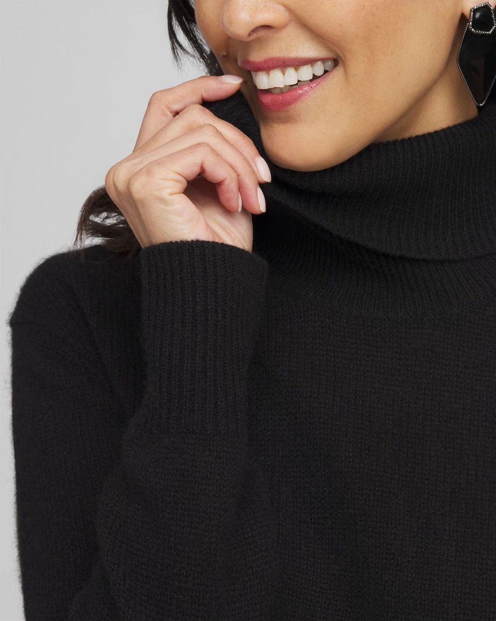 Cashmere Turtleneck Sweater Tunic