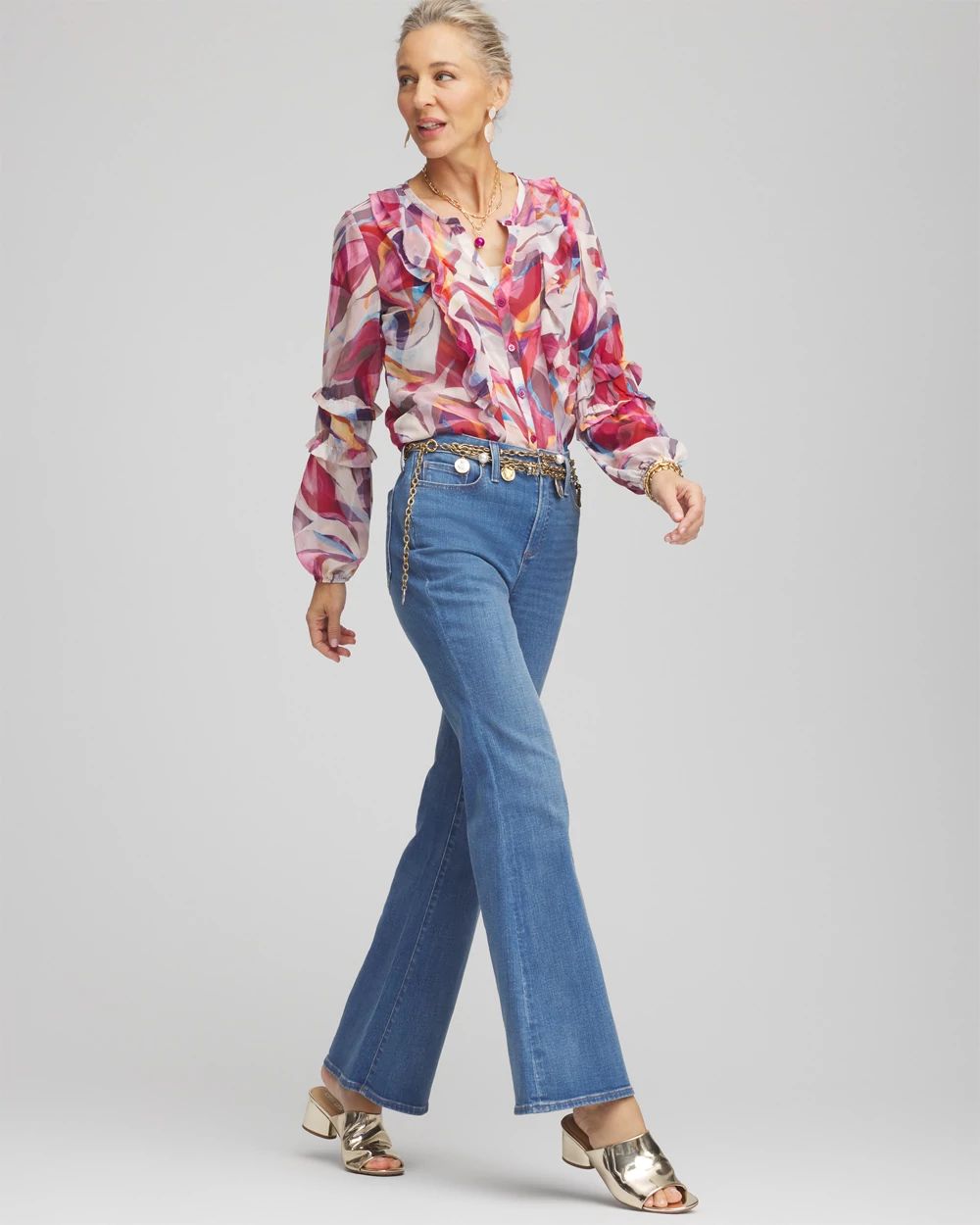 So Slimming® High Rise Flare Jeans