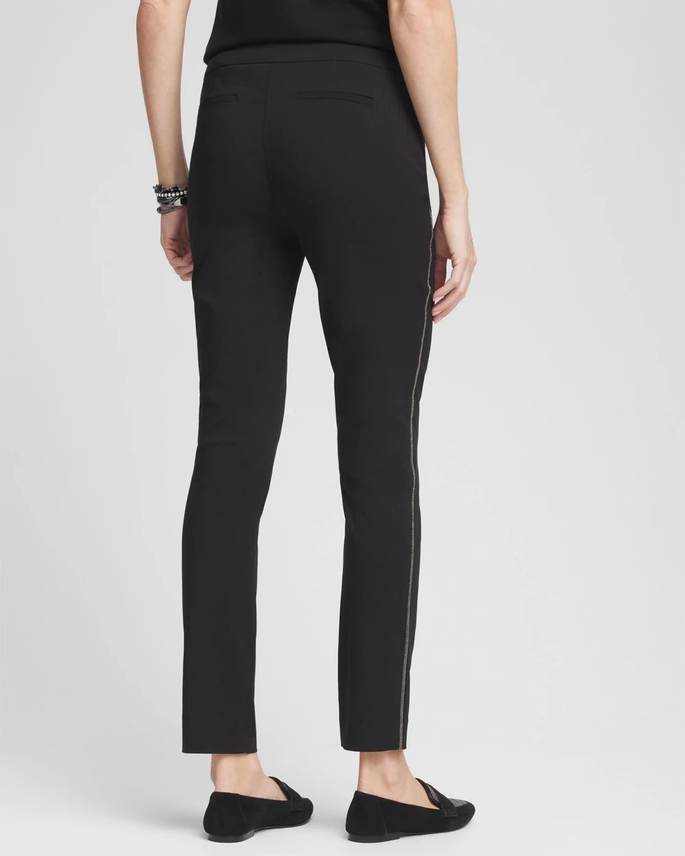 Brigitte Beaded Slim Ankle Pants