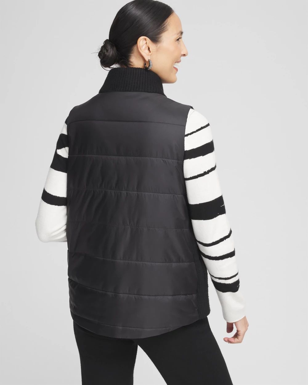 Zenergy® Luxe Ribbed-Knit Puffer Vest