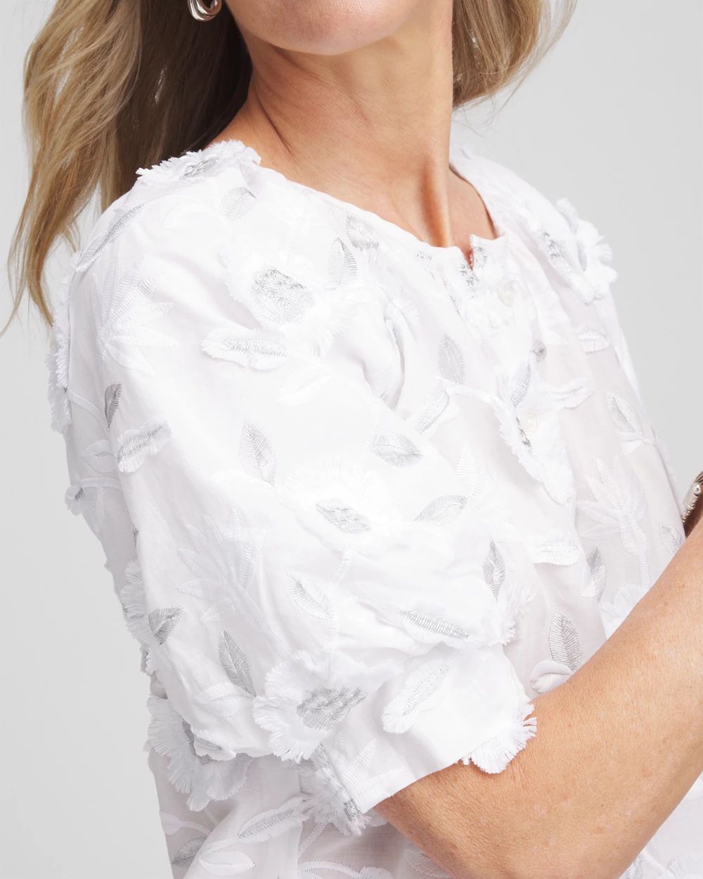 Applique Embroidered Top