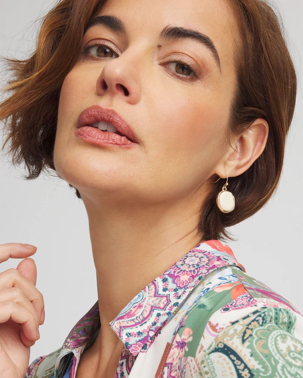 No Droop® River Stone Teardrop Earrings