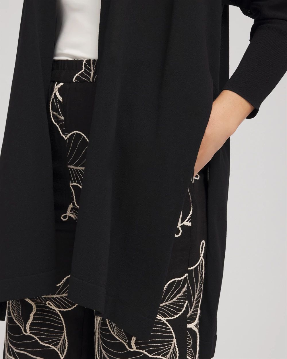 Long & Tie-Front Cardigan