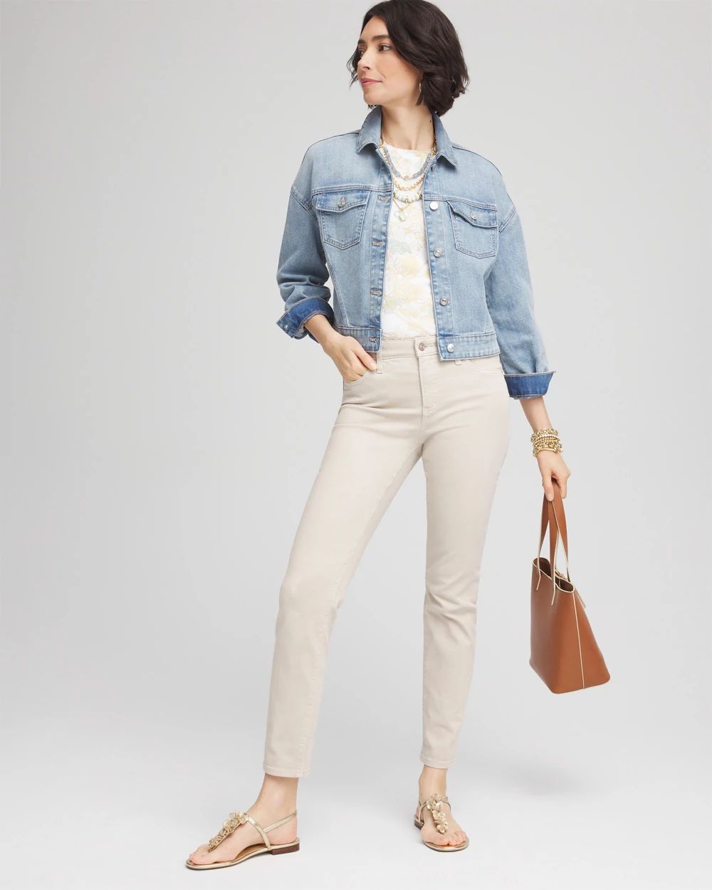So Slimming Girlfriend Ankle Jeans