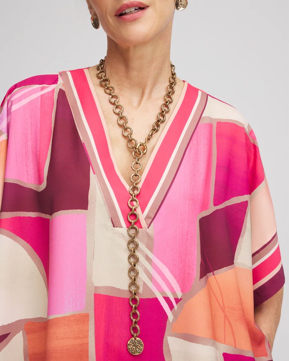 Gold-Tone Y-Shaped Necklace