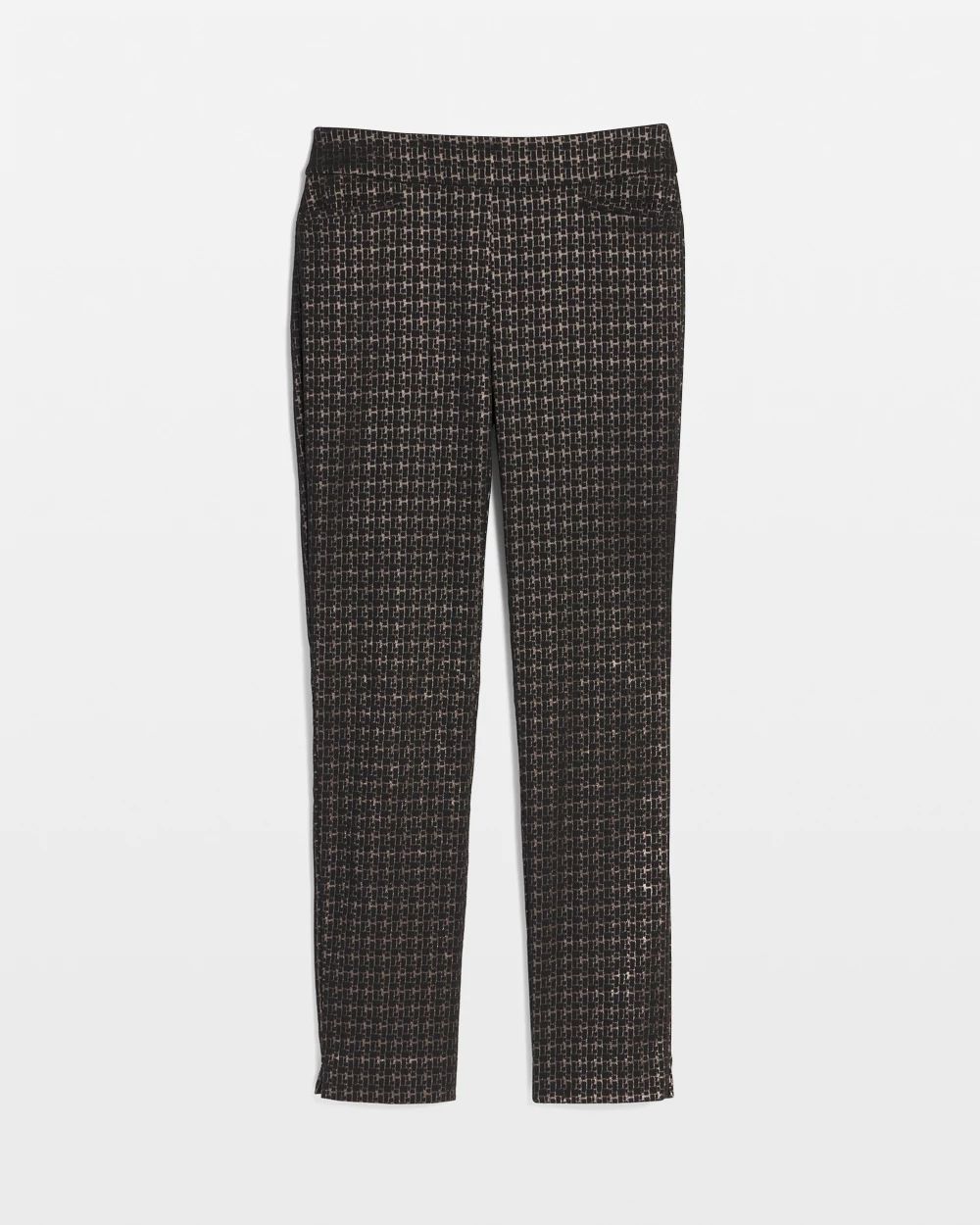 Brigitte Metallic Tiles Ankle Pants