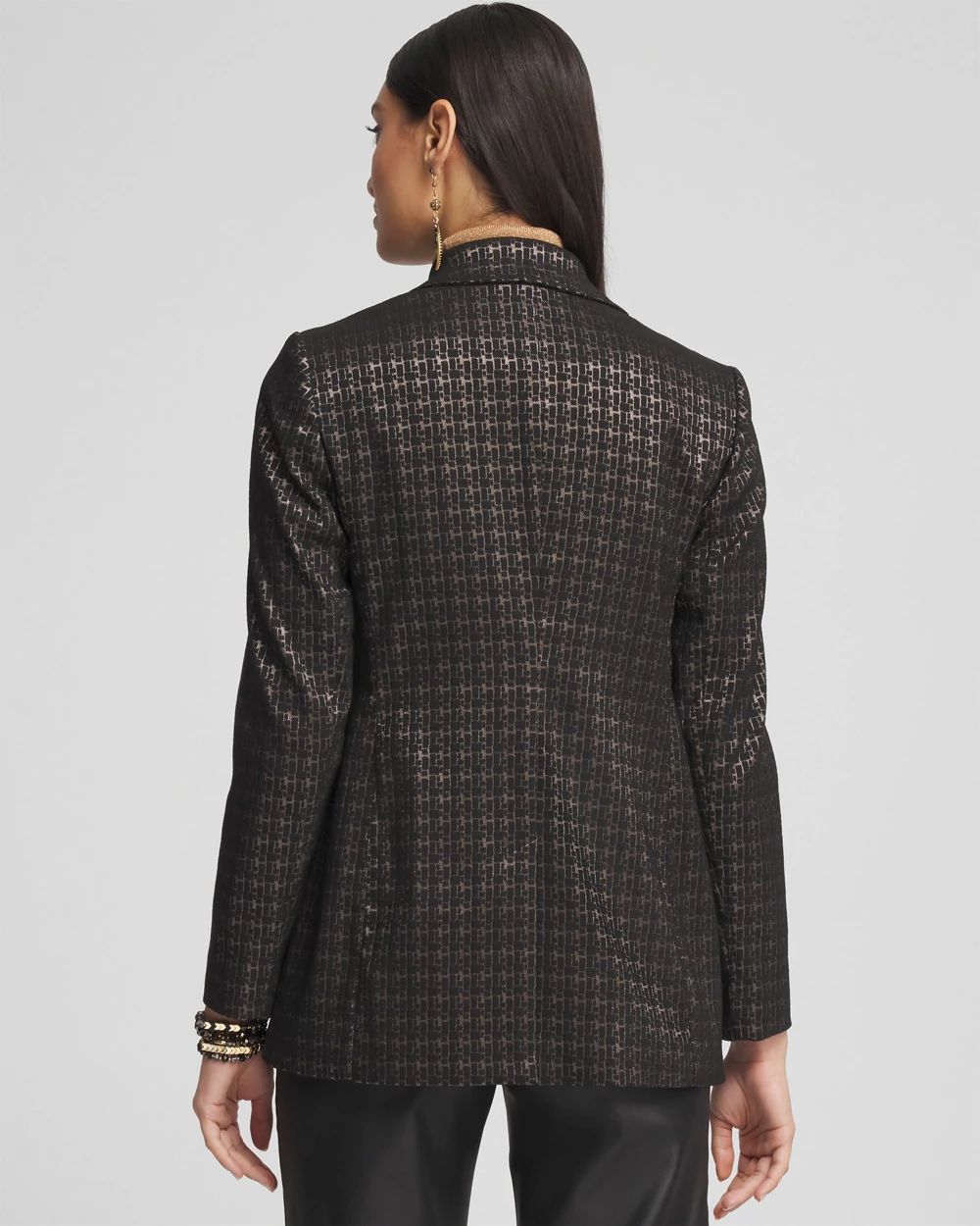 Brigitte Metallic Tiles Blazer