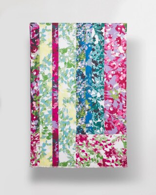 Mixed Floral Print Oblong Scarf