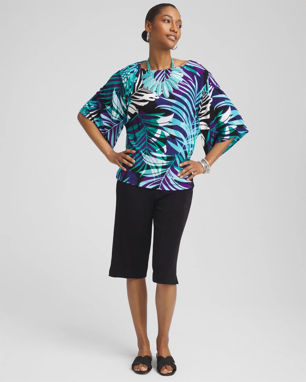 Travelers™ Tropical Nights Kimono Sleeve Top