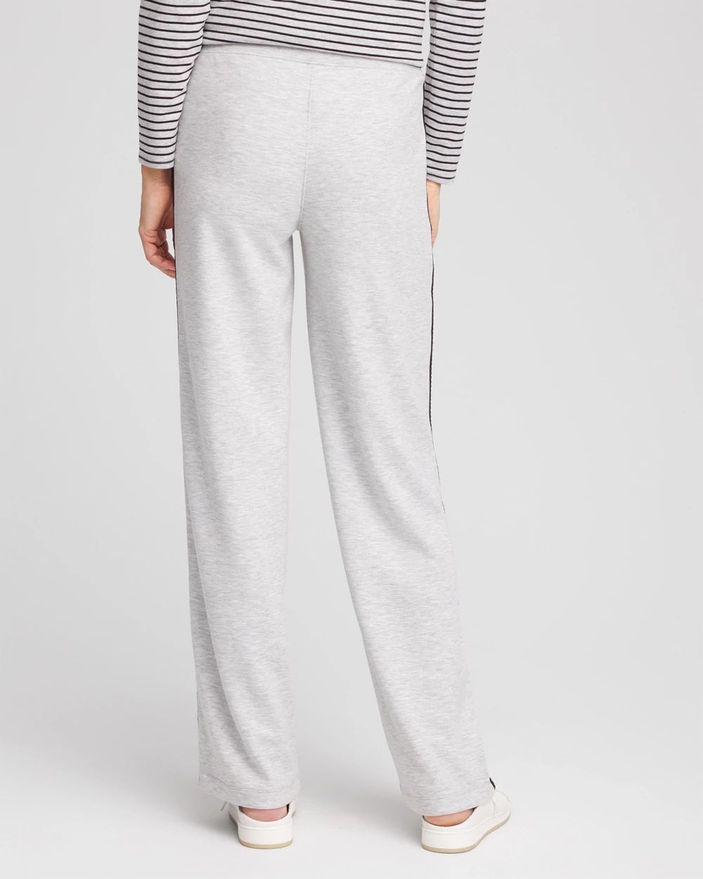 Petite Zenergy® Double-Knit Lattice Trim Pants