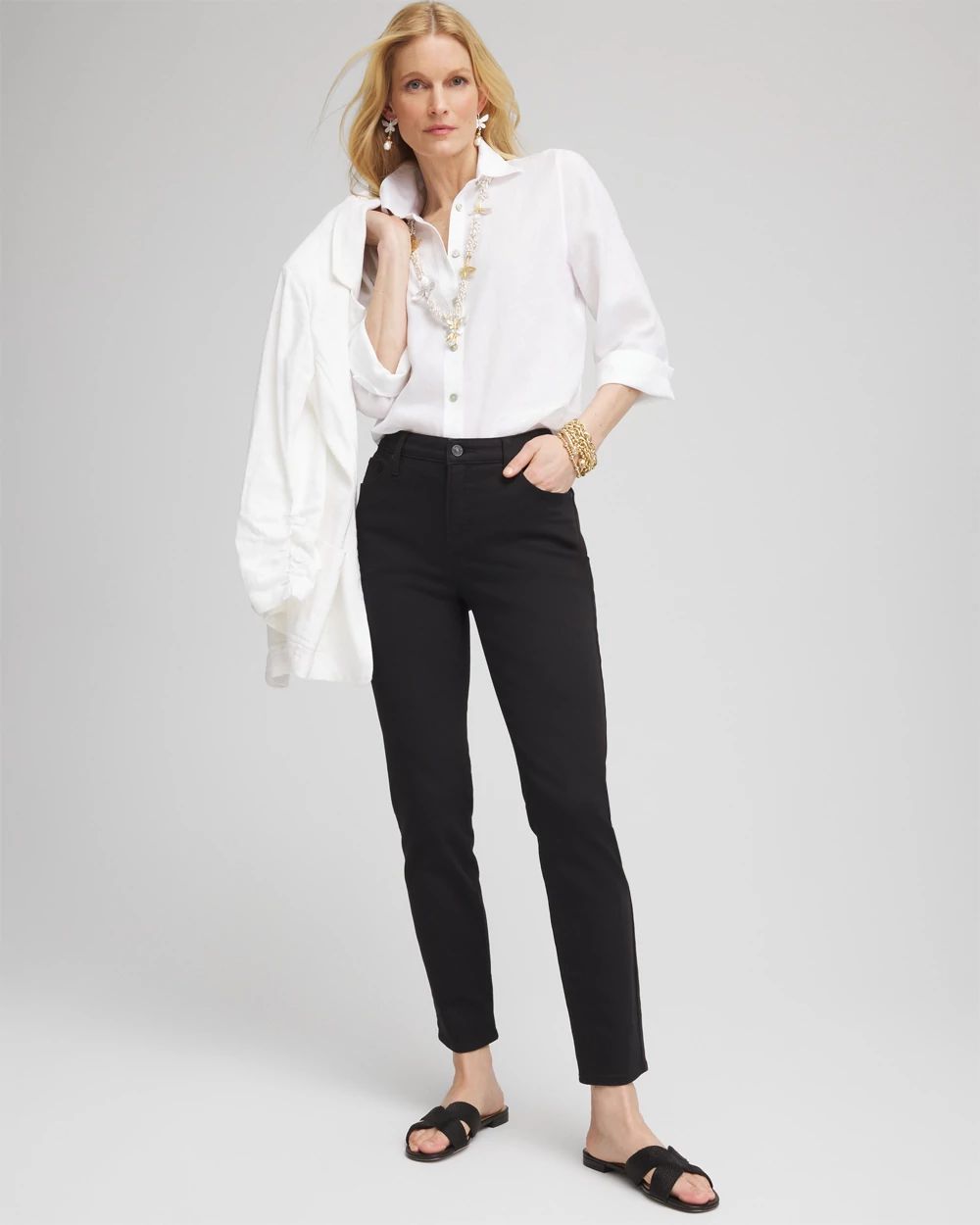 So Slimming Girlfriend Ankle Jeans