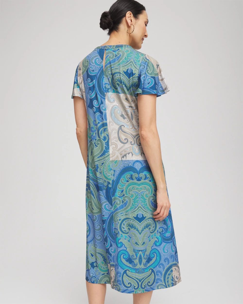 Trapunto Midi Jersey-Knit Dress