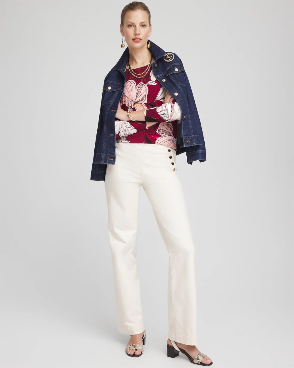 Blooms Long Sleeve Pullover Sweater