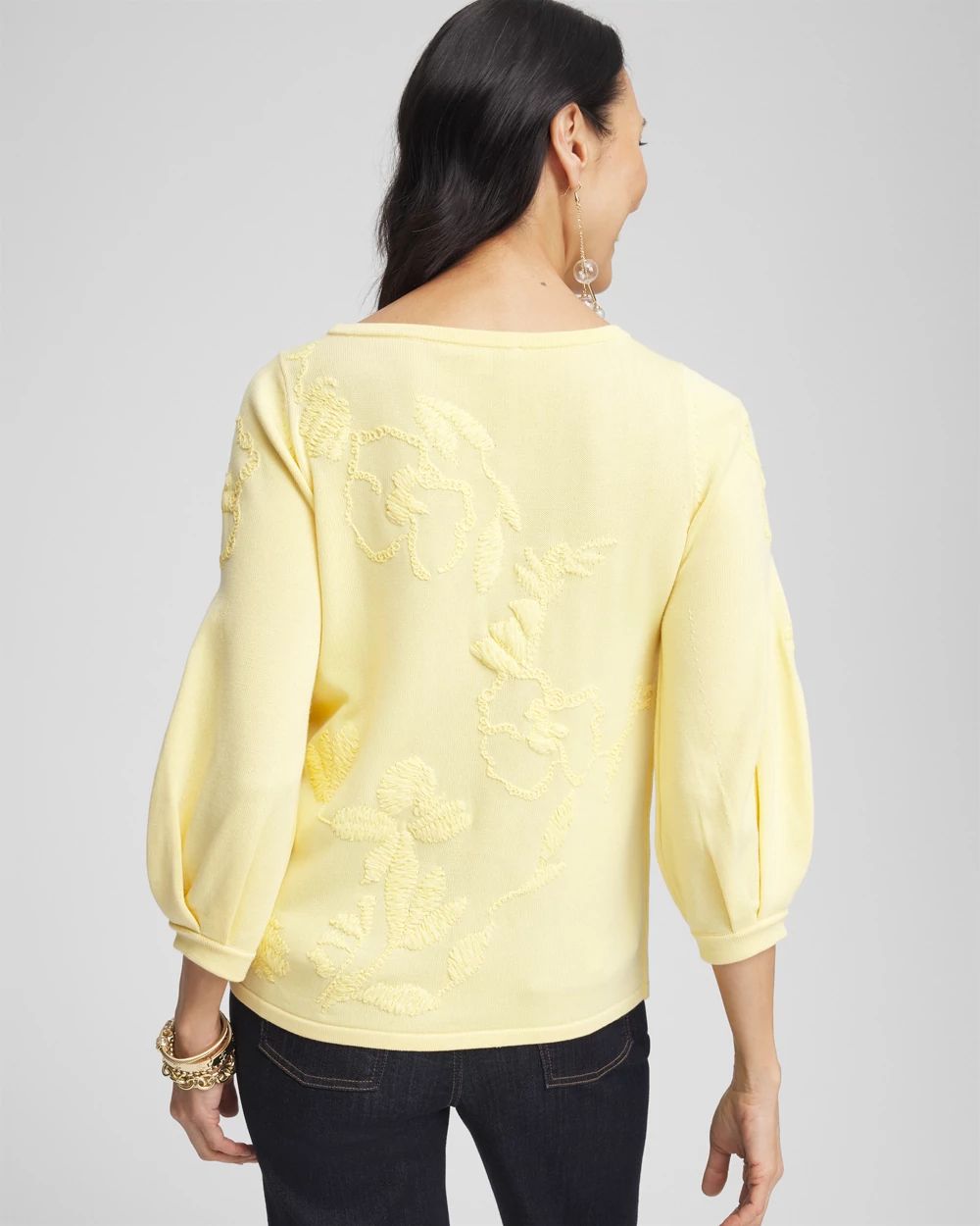 Golden Haze Embroidered Pullover