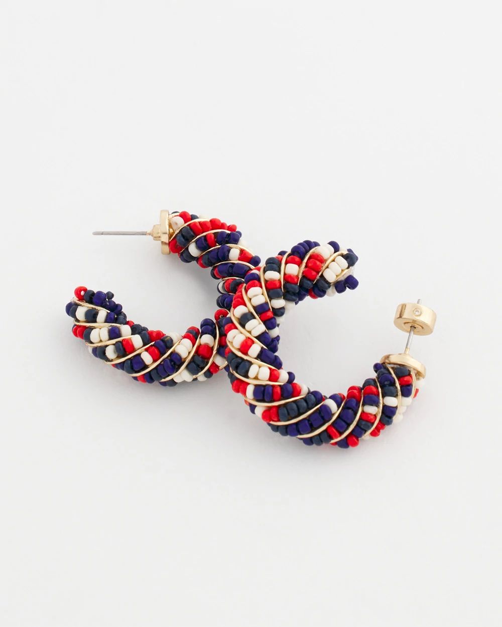 No Droop® Beaded Hoop Earrings