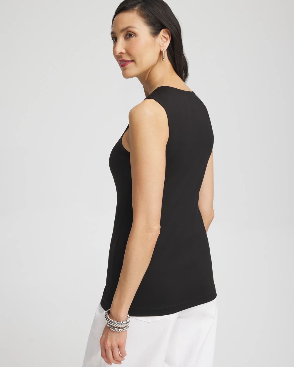 High Neck Microfiber Tank