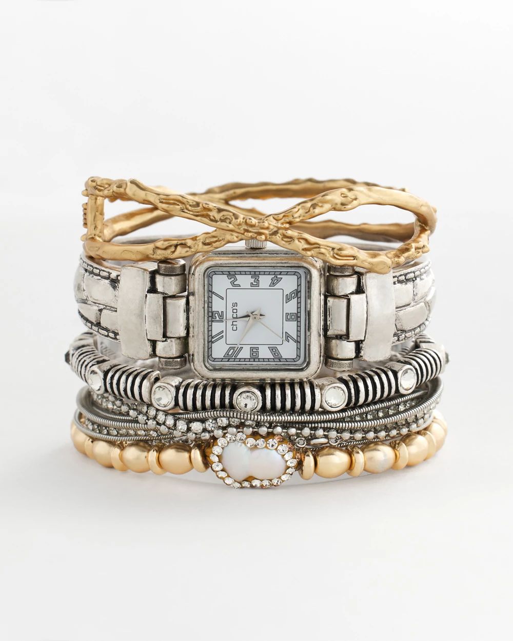 Silvertone Multistrand Bracelet