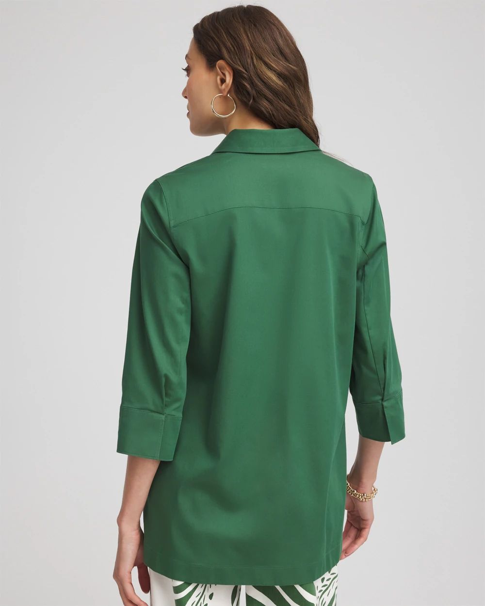 No Iron™ Classic Button Down Tunic