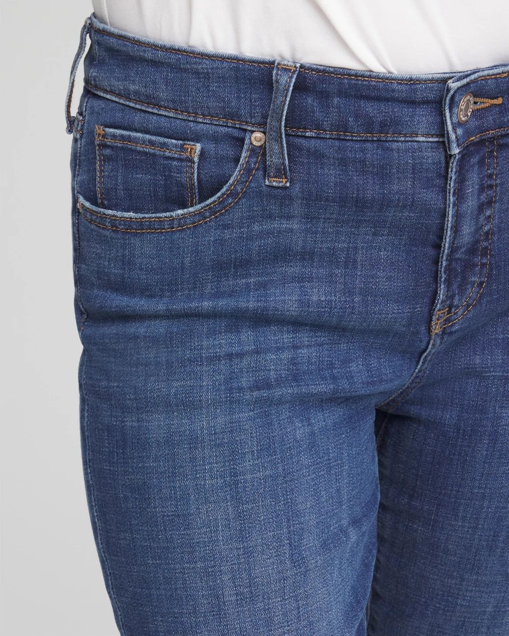 Girlfriend Fray Hem Ankle Jeans