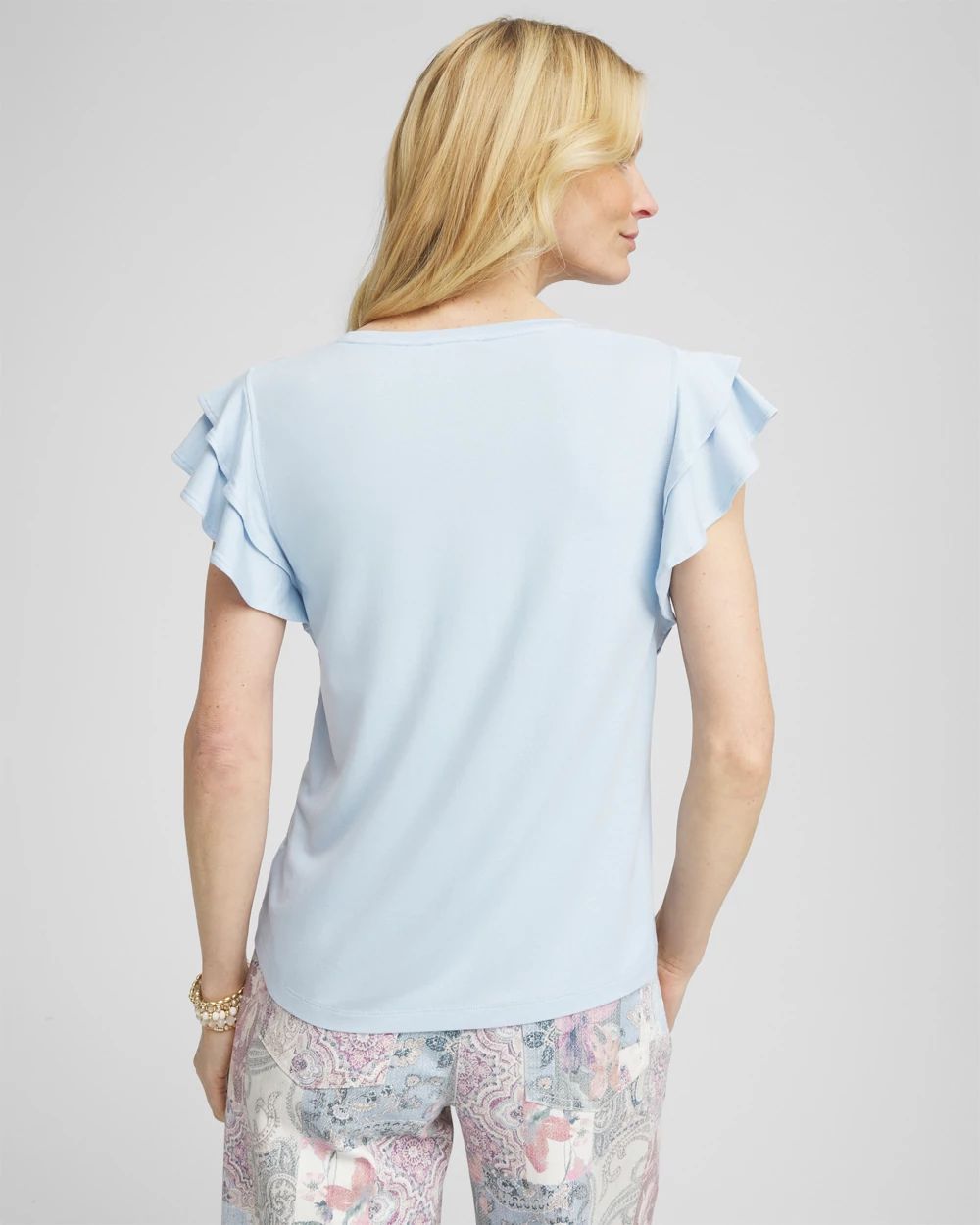 Touch of Cool™ Flutter Sleeve Tee