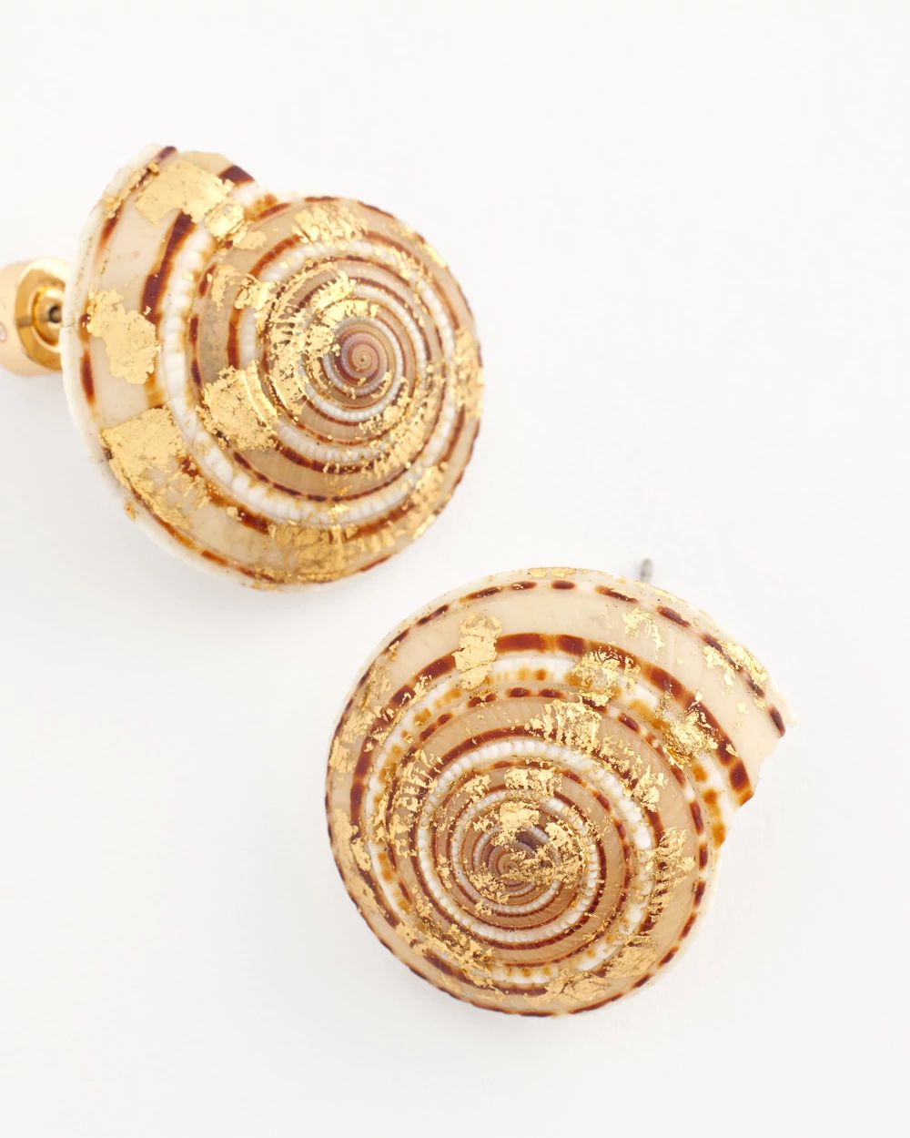 No Droop® Gold Foiled Sundial Earrings