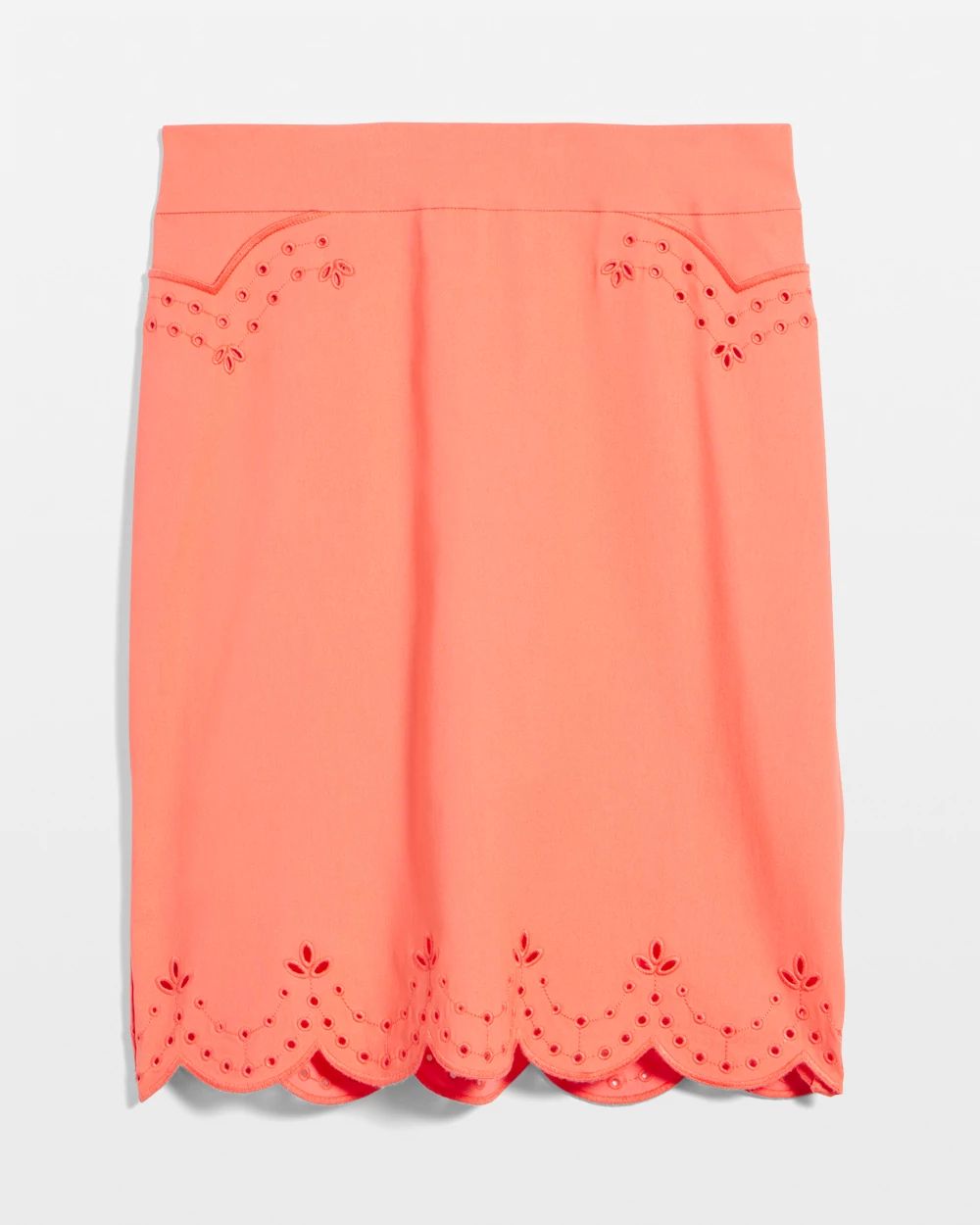 Brigitte™ Eyelet Scalloped Hem Skort