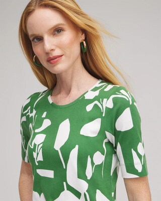 Abstract Everyday Elbow Sleeve Tee