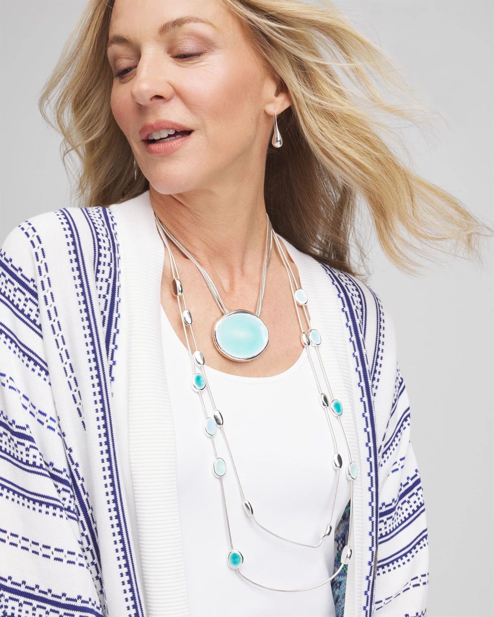 Sea Glass Effect Convertible Necklace