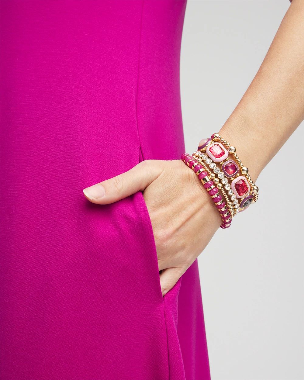 Jade Stone Stretch Bracelet