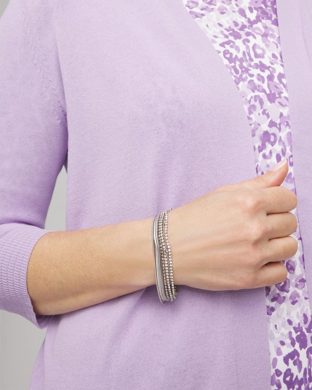 Silvertone Multistrand Bracelet